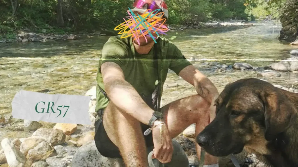 gr avec son chien